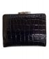 Vivienne Westwood (ヴィヴィアンウエストウッド) ヴィーガンクロコウォレット／JOHANNA SMALL FRAME WALLET ブラック：17000円