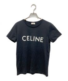 CELINE（セリーヌ）の古着「クラシックロゴプリントTシャツ」｜ブラック