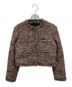 theoryセオリー）の古着「Autumn Tweed SH Crop JKT／01-2304110」｜ブラウン