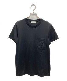 MaxMara（マックスマーラ）の古着「「パパイア」コットンTシャツ」｜ブラック