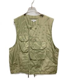 Engineered Garments（エンジニアド ガーメンツ）の古着「22ss Cover Vest-Leaf Print Cotton Poplin／ベスト」｜カーキ