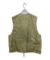 Engineered Garments (エンジニアド ガーメンツ) 22ss Cover Vest-Leaf Print Cotton Poplin／ベスト カーキ サイズ:L：18000円