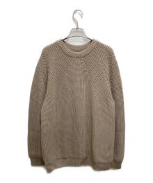 BATONER（バトナ―）の古着「シグネチャー クルーネック セーター ニット／SIGNATURE CREW NECK」｜ベージュ