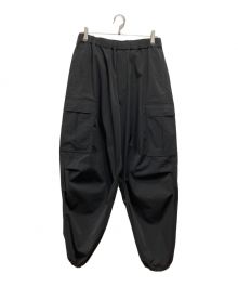 is-ness（イズネス）の古着「NU WIDE 6PK PANTS／カーゴパンツ／イージーパンツ」｜ブラック