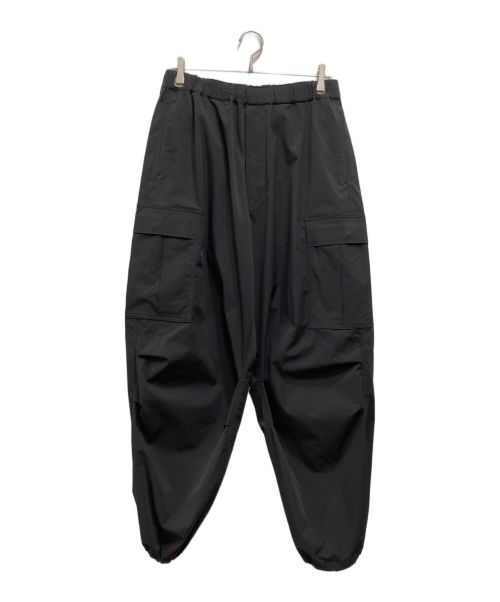 is-ness（イズネス）is-ness (イズネス) NU WIDE 6PK PANTS／カーゴパンツ／イージーパンツ ブラック サイズ:48の古着・服飾アイテム