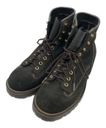 LONE WOLF BOOTS×SUGAR CANE（ローンウルフブーツ×シュガーケーン）の古着「ショートブーツ／TRUCKER」｜ブラック