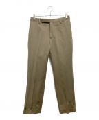 AURALEEオーラリー）の古着「ウールキッドモヘアギャバジンナロースラックス／WOOL KID MOHAIR GABARDINE NARROW SLACKS」｜ブラウン