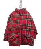 Richardsonリチャードソン）の古着「Tartan Down Jacket／ダウンジャケット」｜レッド