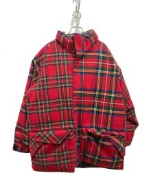 Richardson（リチャードソン）の古着「Tartan Down Jacket／ダウンジャケット」｜レッド