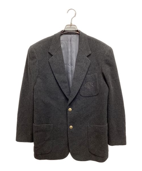 Christian Dior MONSIEUR（クリスチャンディオールムッシュ）Christian Dior MONSIEUR (クリスチャンディオールムッシュ) カシミヤブレンドテーラードジャケット グレー サイズ:Mの古着・服飾アイテム