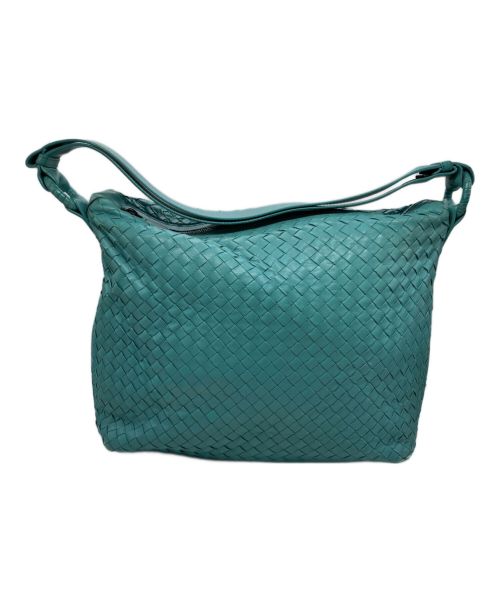 BOTTEGA VENETA（ボッテガベネタ）BOTTEGA VENETA (ボッテガベネタ) イントレチャートワンショルダーバッグ スカイブルーの古着・服飾アイテム