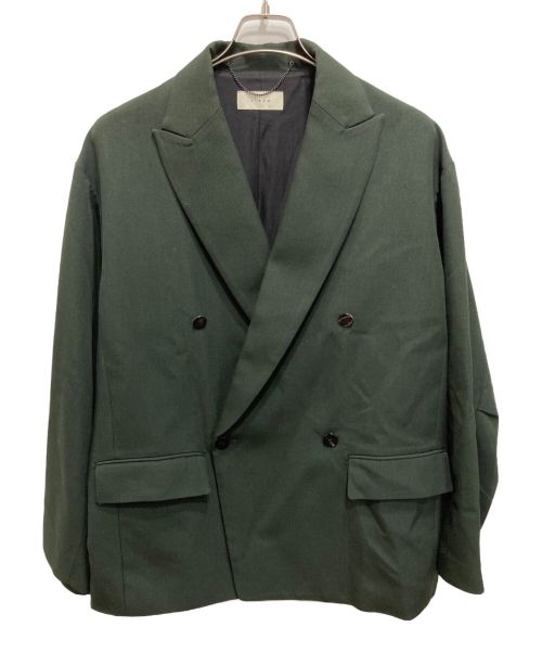 jieda（ジエダ）jieda (ジエダ) DOUBLE TAILORED JACKET グリーン サイズ:1の古着・服飾アイテム