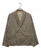 jiedaジエダ）の古着「DOUBLE TAILORED JACKET」｜ベージュ