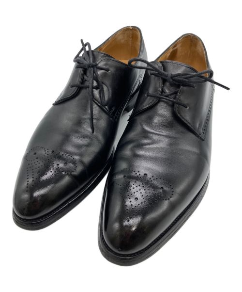 JOHN LOBB（ジョンロブ）JOHN LOBB (ジョンロブ) ミュージアムカーフウイングチップドレスシューズ ブラック サイズ:6.5の古着・服飾アイテム