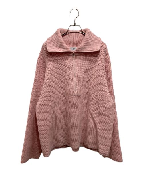 URU（ウル）URU (ウル) ハーフジップニット／HALF ZIP KNIT ピンク サイズ:2の古着・服飾アイテム