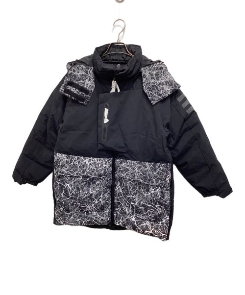 adidas（アディダス）adidas (アディダス) and wander (アンドワンダー) ダウンジャケット／Xploric Winter Jacket ブラック×グレー サイズ:Mの古着・服飾アイテム