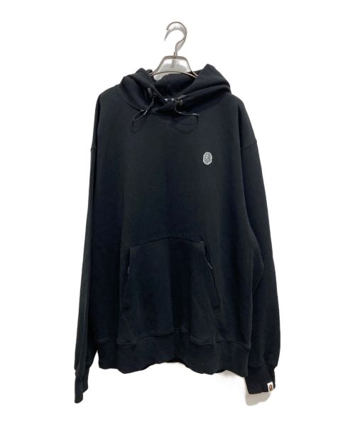 A BATHING APE（アベイシングエイプ）A BATHING APE (アベイシングエイプ) リフレクトパッチプルオーバーパーカー ブラック サイズ:2XLの古着・服飾アイテム