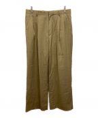 AURALEEオーラリー）の古着「WOOL SILK TROPICAL WIDE SLACKS」｜ベージュ