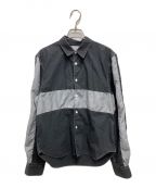 COMME des GARCONS SHIRTコムデギャルソンシャツ）の古着「切替シャツ」｜ブラック