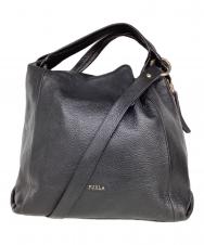 FURLA (フルラ) 2WAYレザーショルダーバッグ ブラック