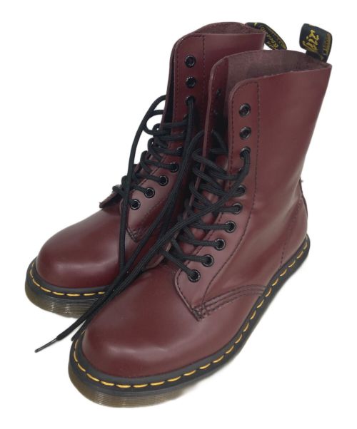 Dr.Martens（ドクターマーチン）Dr.Martens (ドクターマーチン) 10ホールブーツ レッド サイズ:3の古着・服飾アイテム