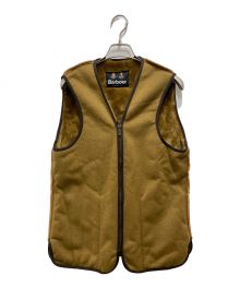 Barbour（バブアー）の古着「フロントジップファーライナー ベスト」｜ブラウン