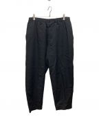 Yohji Yamamoto pour hommeヨウジヤマモト プールオム）の古着「ダブルステッチゴムパンツ／ELASTICATED WAIST PANTS」｜ブラック