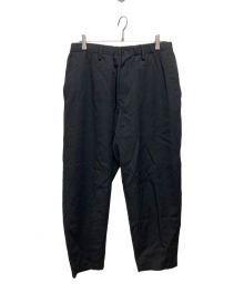 Yohji Yamamoto pour homme（ヨウジヤマモト プールオム）の古着「ダブルステッチゴムパンツ／ELASTICATED WAIST PANTS」｜ブラック