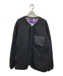 THE NORTHFACE PURPLELABEL（ザ・ノースフェイス パープルレーベル）の古着「ウールボア ウィンドストッパー フィールドカーディガン」｜ブラック