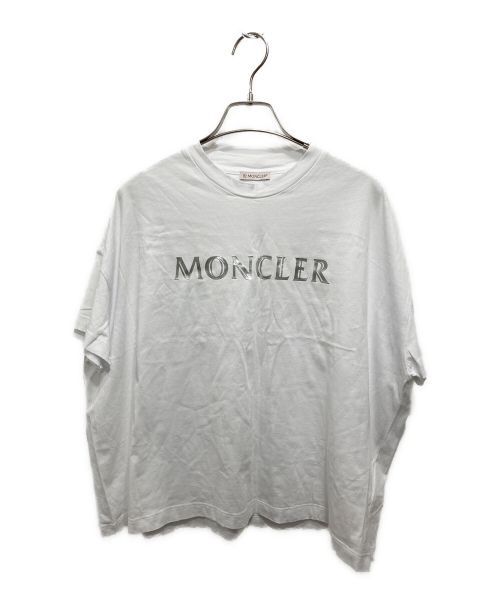 MONCLER（モンクレール）MONCLER (モンクレール) ロゴTシャツ／T-SHIRT GIROCOLLO ホワイト サイズ:Mの古着・服飾アイテム