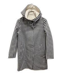 MACKINTOSH LONDON（マッキントッシュ ロンドン）の古着「リバーチェックウールコート」｜グレー×ブラック