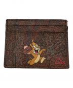 ETRO×TOM and JERRYエトロ×トム アンド ジェリー）の古着「ペイズリーカードケース」｜ブラウン