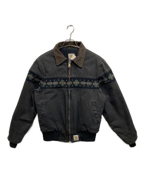 CarHartt（カーハート）CarHartt (カーハート) ネイティブ柄 サンタフェジャケット ブラック サイズ:Mの古着・服飾アイテム