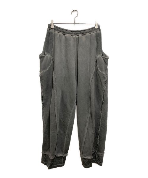 whiteland Blackburn（ホワイトランドブラックバーン）whiteland Blackburn (ホワイトランドブラックバーン) ジップアップワイドスウェットパンツ／ZIP UP WIDE SWEATPANTS グレー サイズ:Fの古着・服飾アイテム