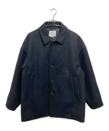 COOTIE PRODUCTIONS（クーティープロダクツ）の古着「Wool Melton Short Coat」｜ネイビー