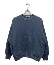 COOTIE PRODUCTIONS (クーティープロダクツ) Heavy Waffle Crewneck ブルー サイズ:M