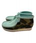 A BATHING APE (アベイシングエイプ) CLARKS (クラークス) ワラビーブーツ スカイブルー サイズ:26.5：12000円