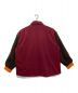 KEBOZ (ケボズ) FLEECE OVER SHIRT ボルドー×ブラウン サイズ:M：7000円