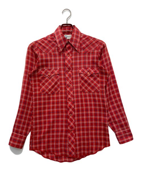 Wrangler（ラングラー）Wrangler (ラングラー) ウエスタンシャツ レッド サイズ:18の古着・服飾アイテム