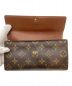 中古・古着 LOUIS VUITTON (ルイ ヴィトン) 長財布 ブラウン：8000円