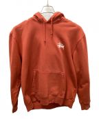 stussyステューシー）の古着「BASIC STUSSY HOOD」｜オレンジ