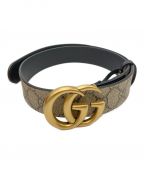 GUCCIグッチ）の古着「GGマーモントベルト」｜ベージュ