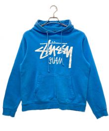 stussy（ステューシー）の古着「ロゴパーカー」｜スカイブルー