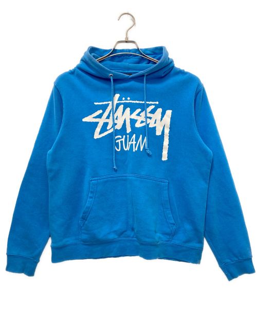 stussy（ステューシー）stussy (ステューシー) ロゴパーカー スカイブルー サイズ:SMALLの古着・服飾アイテム