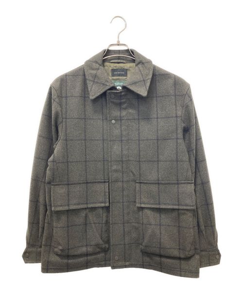 green label relaxing（グリーンレーベルリラクシング）green label relaxing (グリーンレーベルリラクシング) メルトンロードジャケット グレー サイズ:Sの古着・服飾アイテム