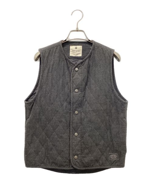 Snow peak（スノーピーク）Snow peak (スノーピーク) QUILTED FLANNEL VEST グレー サイズ:1の古着・服飾アイテム