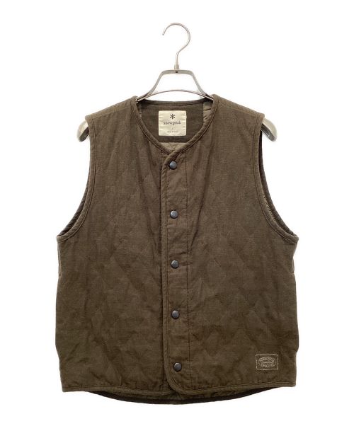 Snow peak（スノーピーク）Snow peak (スノーピーク) QUILTED FLANNEL VEST カーキ サイズ:1の古着・服飾アイテム