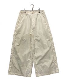 MEYAME（メヤメ）の古着「SIDE LINE WIDE PANTS」｜ホワイト