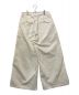 MEYAME (メヤメ) SIDE LINE WIDE PANTS ホワイト：6000円