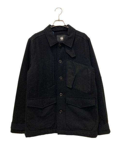 G-STAR RAW（ジースターロゥ）G-STAR RAW (ジースターロゥ) ウールジャケット ブラック サイズ:SIZE Mの古着・服飾アイテム